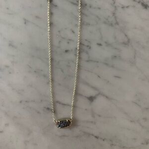 Kendra Scott Gold Druzy necklace